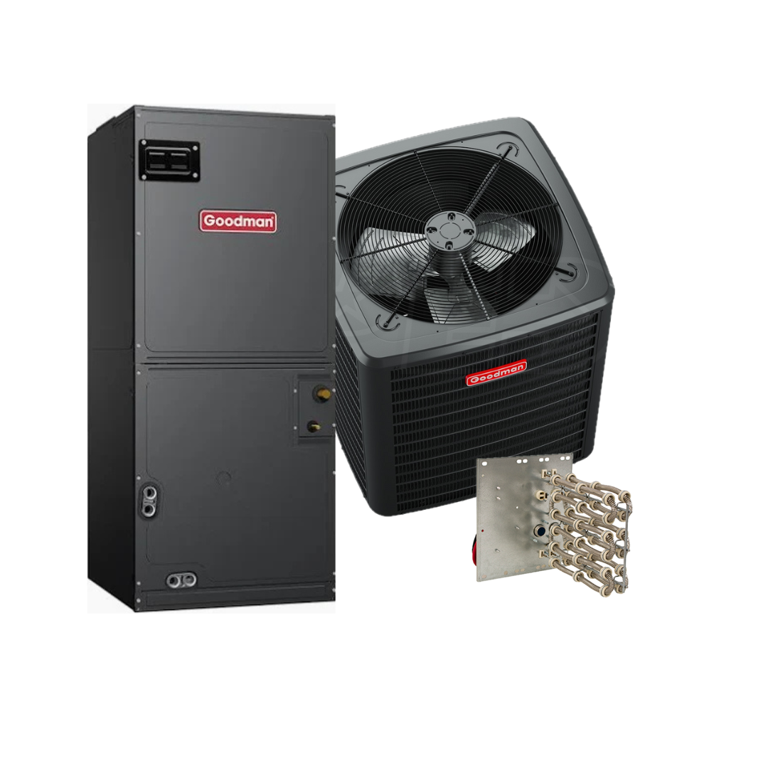Goodman - 14.3 SEER2 - 3.5 Ton - Single-Stage Heat Pump System with 42K Air Handler With Install