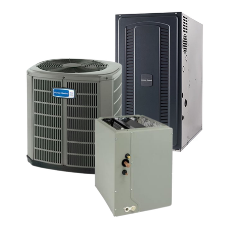 American Standard 5A6H6 - 5 Ton - 15.2 SEER2/8.1 HSPF2 Heat Pump with S8X1 - Single-Stage - 80% AFUE Backup Furnace - Multi-Position Coil - Dual Fuel System - with install