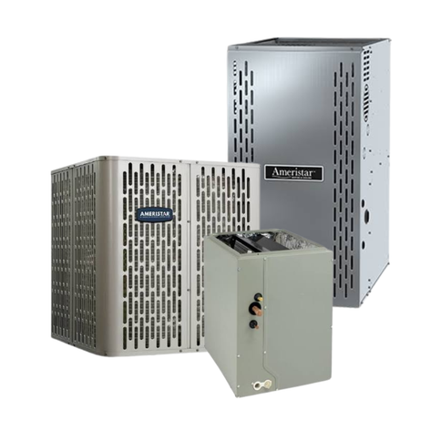 Ameristar A5HP4 - 5 Ton - 14.3 SEER2/7.5 HSPF2 Heat Pump with A951X - Single-Stage - 95% AFUE Backup Furnace - Multi-Position Coil - Dual Fuel System - with install