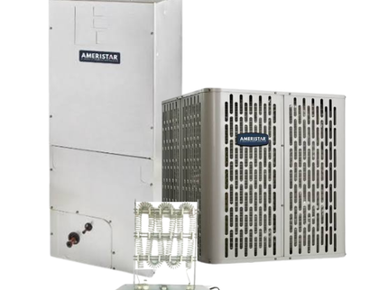 Ameristar A5AC4 - 4 Ton - 14.3 SEER2 AC with A5AHC006A1D Air Handler - Single-Stage - Straight Cool System (AC + Electric Heat) - with install