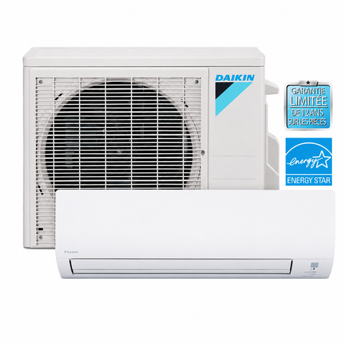 Daikin AURORA - 12K BTU - Single-Zone Wall Mount Heat Pump (RXL-W) - 19.5 SEER2 with Install