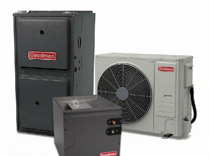 Goodman GXV6S - 3.5 Ton - 17 SEER2 AC with GRVT80 - Two-Stage/Variable - 80% AFUE Furnace - Up-flow Coil - Gas System - with install
