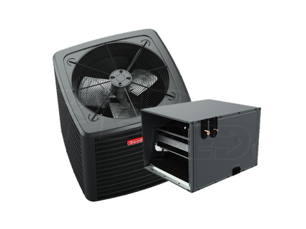 Goodman - 3.5-Ton - 14.3 SEER2 - Single-Stage - Condenser and Upflow Coil Bundle - with install - Lakewood TX Regional Availability