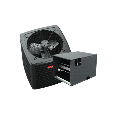 Goodman - 5-Ton - 17 SEER2 - Two-Stage - Condenser and Upflow Coil Bundle - with install - Lakewood Region
