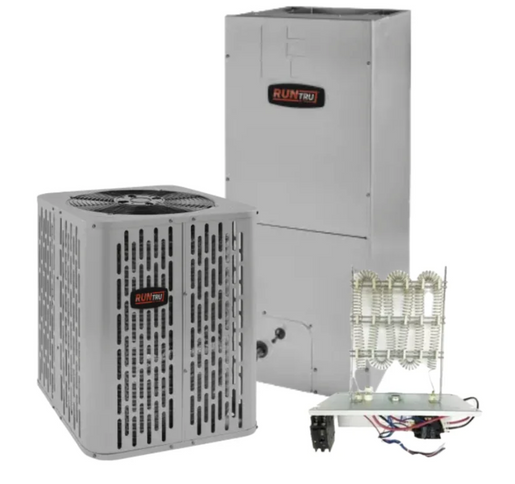RunTru - 14.3 SEER2 - 3.5 Ton - Single-Stage Heat Pump System with 36K-48K Air Handler - with install - Lakewood, TX In-Stock