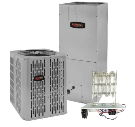 RunTru - 15 SEER2 - 4 Ton - Single-Stage Heat Pump System with 36K-48K Air Handler With Install
